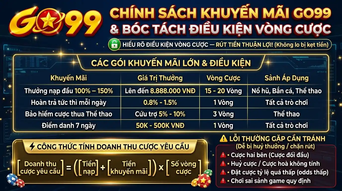 go99 chinh sach khuyen mai go99 boc tach dieu kien vong cuoc