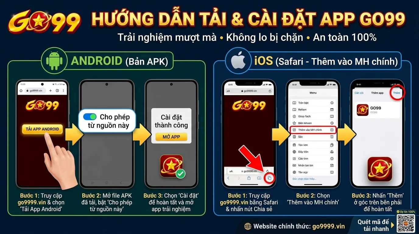 go99 huong dan cai dat ung dung go99 cho ios android