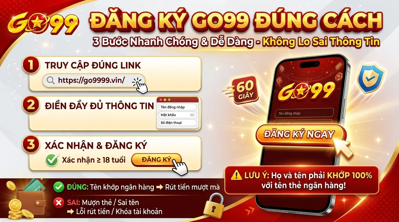 go99 huong dan dang ky go99 xac thuc tai khoan kyc