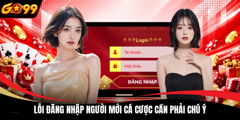 Lỗi đăng nhập người mới cá cược cần phải chú ý